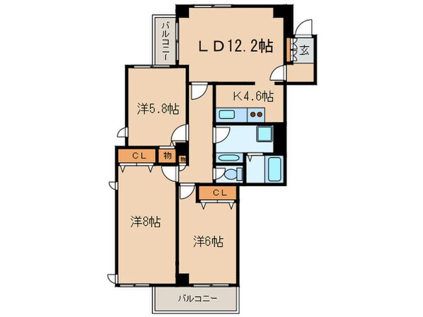 オーロヴェルデ田園調布の物件間取画像